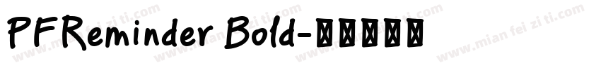 PFReminder Bold字体转换